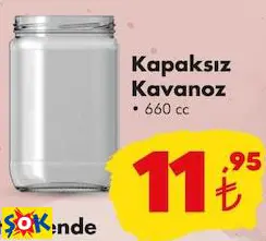 KAPAKSIZ KAVANOZ 660 CC